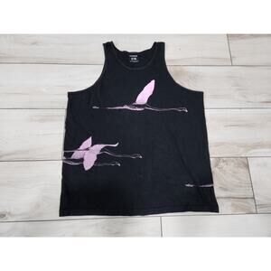 vtg mens Shoe Gallery Miami sneaker shirt tank top FAW Flamingos at war size 2XL